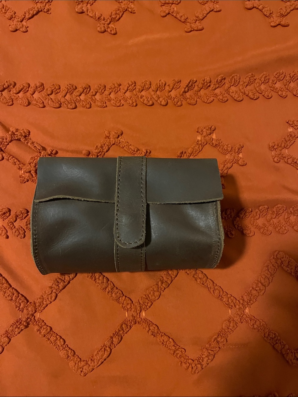Hand made leather calf skin leather watch roll Fits Up to 3 Watches
